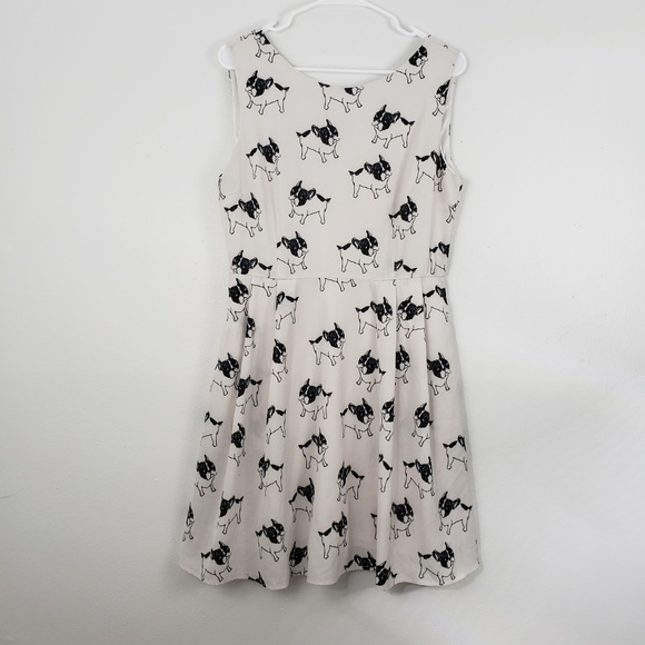 L.A Soul Dresses & Skirts - L.A Soul French Dog Fit & Flare Mini Dress